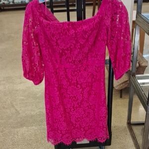 Trina Turk Pink Lace Dress